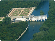 Vue aérienne Chateau de la Loire